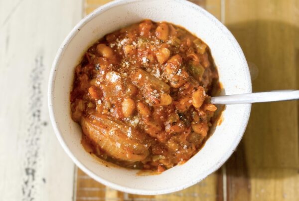 Bowl of Pasta Fagioli soup